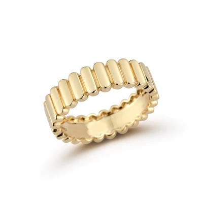 DANA REBECCA DESIGNS MELODY EDEN VERTICAL GOLD BAR RING