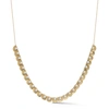 Dana Rebecca Designs Nana Bernice Groove Tennis Necklace In Yellow Gold
