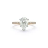 DANA REBECCA DESIGNS PAVE ENGAGEMENT RING WITH 2.01 CT. PEAR CUT