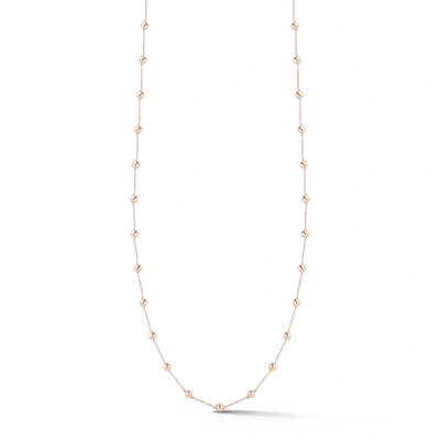Dana Rebecca Designs Poppy Rae Eternity Pebble Station Necklace In Yellow Gold