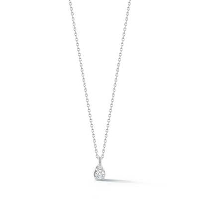 Dana Rebecca Designs Sophia Ryan Petite Teardrop Necklace In White Gold