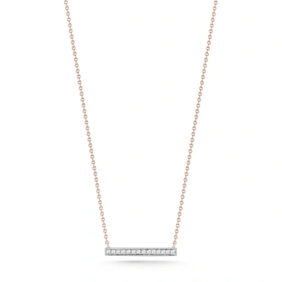 Dana Rebecca Designs Sylvie Rose Medium Bar Necklace In Rose Gold