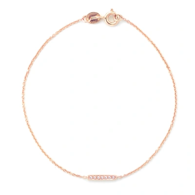Dana Rebecca Designs Sylvie Rose Single Bar Bracelet In Rose Gold