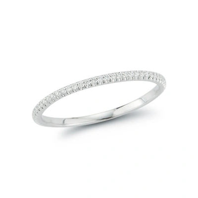 Dana Rebecca Designs Sylvie Rose Slim Eternity Ring In White Gold
