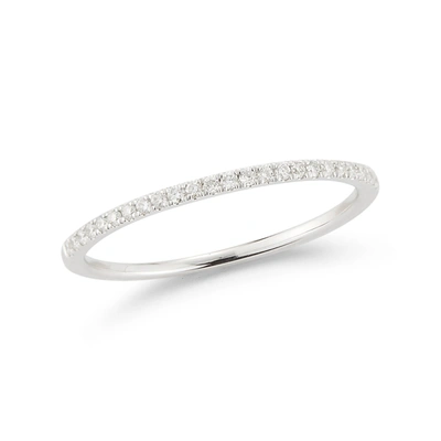 Dana Rebecca Designs Sylvie Rose Slim Ring In White Gold