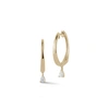Dana Rebecca Designs Taylor Elaine Pear Teardrop Diamond Hoop Earrings In Yellow Gold