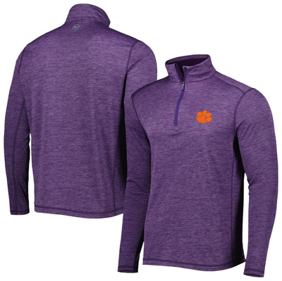 Vineyard Vines Purple Clemson Tigers Sankaty Quarter-zip Sweatshirt