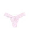 Hanky Panky Petite Size Signature Lace Low Rise Thong Bliss Pink In Multicolor