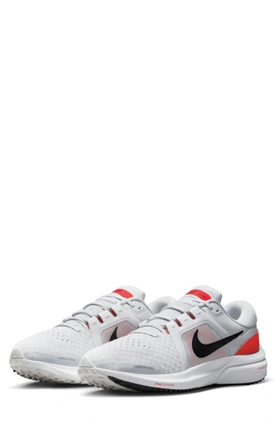 Nike Air Zoom Vomero 16 Road Running Shoe In Photon Dust/ Crimson/ White