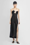 Nensi Dojaka Cutout Cotton-voile Maxi Dress In Black