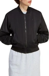 Adidas Originals Essential Recycled Polyester Bomber Jacket In Black