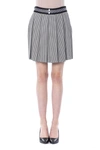 Byblos Chic Monochrome Tulip Women's Skirt In Black/white