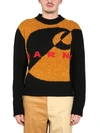 Marni X Carhartt Wip Wool And Silk Sweater In Multicolor