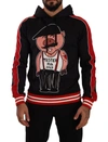 DOLCE & GABBANA DOLCE & GABBANA BLACK YEAR OF THE PIG HOODED PULLOVER MEN'S SWEATER