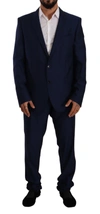 Dolce & Gabbana Blue Martini Single Breasted 2 Piece Suit In Blue