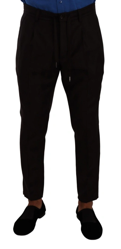 Dolce & Gabbana Bordeaux Wool  Skinny Trouser Pants