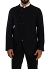 DOLCE & GABBANA DOLCE & GABBANA ELEGANT DARK GREY ALPACA BLEND MEN'S JACKET