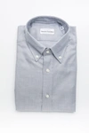 ROBERT FRIEDMAN ROBERT FRIEDMAN BEIGE COTTON MEN'S SHIRT