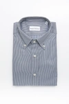 ROBERT FRIEDMAN ROBERT FRIEDMAN BLUE COTTON MEN'S SHIRT