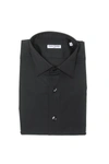 Robert Friedman Black Cotton Shirt In Gray