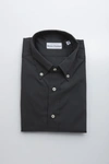 ROBERT FRIEDMAN ROBERT FRIEDMAN GRAY COTTON MEN'S SHIRT