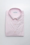 ROBERT FRIEDMAN ROBERT FRIEDMAN PINK COTTON MEN'S SHIRT