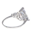 Sterling Forever Sterling Silver Pear Cut Cz Diamond Ring