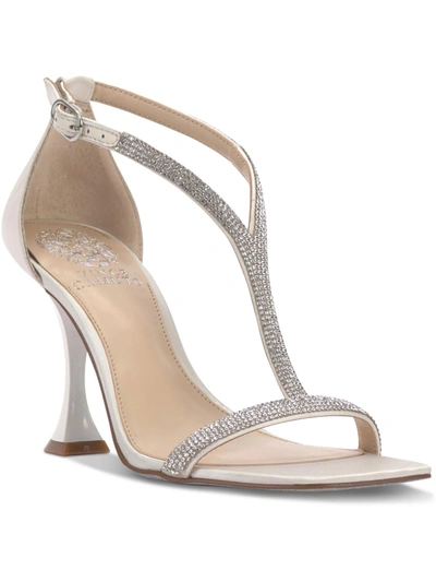 Vince Camuto Womens Manmade Material Jeweled Pumps In Beige