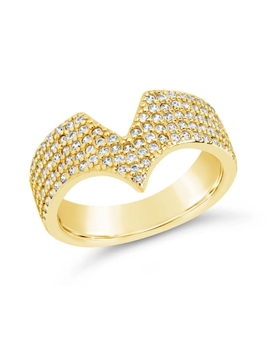 Sterling Forever Sandra Band Ring In Gold