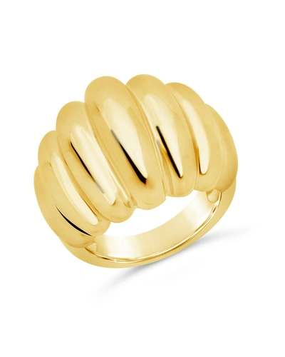 Sterling Forever Bubble Dome Statement Ring In Gold