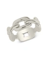 Sterling Forever Scout Chain Ring In Silver