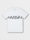 VOLCOM Parables Crew Tee - White Combo