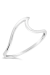 Sterling Forever Sterling Silver Wave Ring