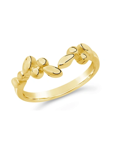 Sterling Forever Sterling Silver Ivy Open Band Ring In Gold