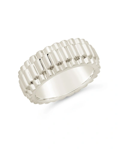 Sterling Forever Bubble Dome Band Ring In Silver