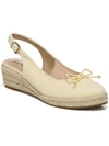 Lifestride Katrina Espadrille Slingback Wedge Pump In Yellow