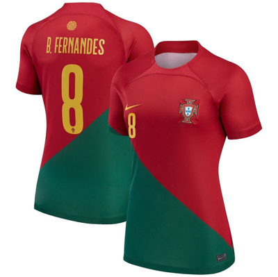 Nike Bruno Fernandes Red Portugal National Team 2022/23 Home Breathe Stadium Replica Player Jersey