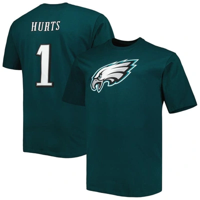 Fanatics Branded Jalen Hurts Midnight Green Philadelphia Eagles Big & Tall Player Name & Number T-sh