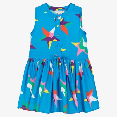 Stella Mccartney Babies'  Kids Girls Blue Star Print Dress