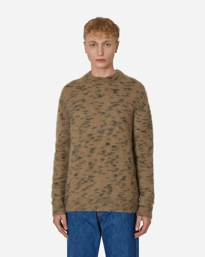 Acne Studios Mohair Crewneck Sweater In Brown