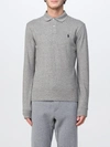 Polo Ralph Lauren Ralph Lauren Long Sleeve Polo T Shirt Grey In Grigio Chiaro