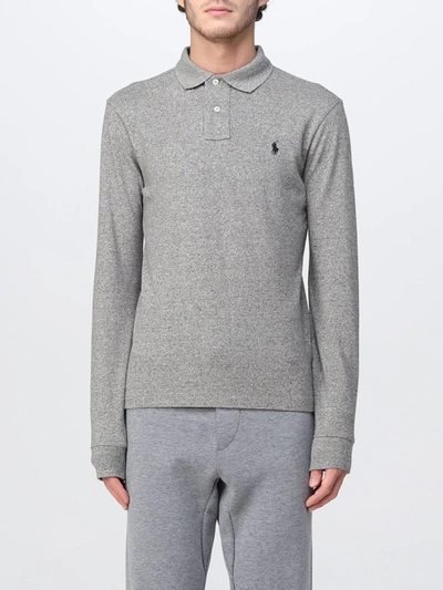 Polo Ralph Lauren Ralph Lauren Long Sleeve Polo T Shirt Grey