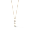Dana Rebecca Designs Sophia Ryan Triple Diamond Drop Necklace In Yellow Gold