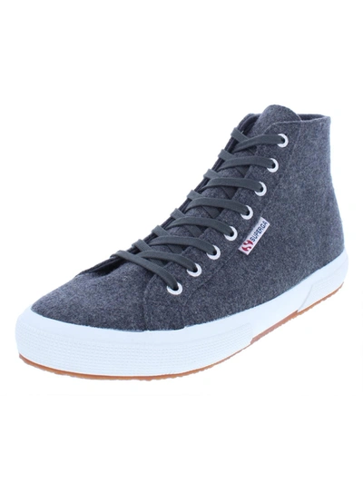 Superga 2795 Mens Wool Hi Top Fashion Sneakers In Grey