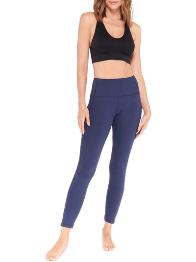 Electric Yoga Beeta Womens Fitness Workout Athletic Leggings In Blue