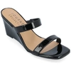 Journee Collection Collection Women's Tru Comfort Foam Clover Wedge Sandals In Black