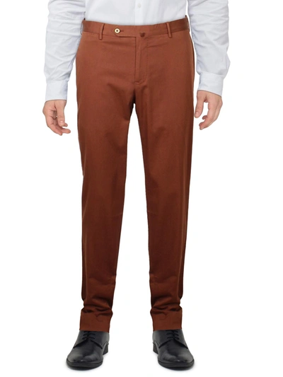 T.o. Mens Workwear Modern Fit Chino Pants In Brown