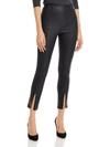 Theory Womens Leather Slit Legging Leggings In Black