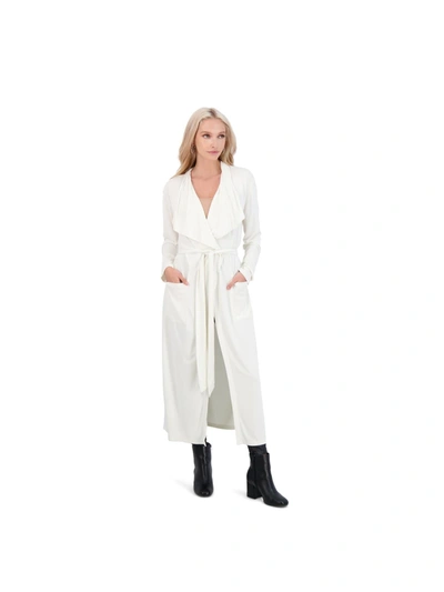 Bcbgmaxazria Cora Womens Duster Lightweight Cardigan Sweater In White