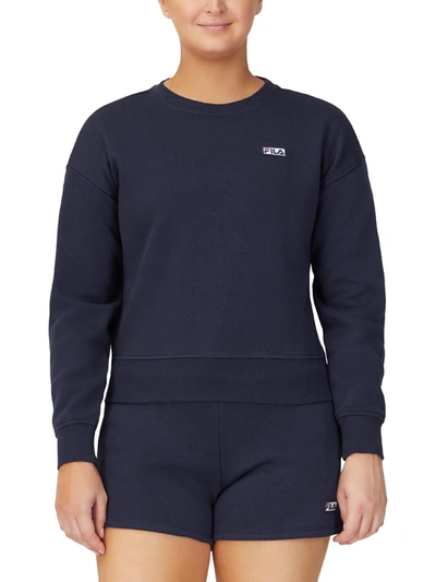 Fila Stina Womens Fitness Activewear Sweatshirt In Blue